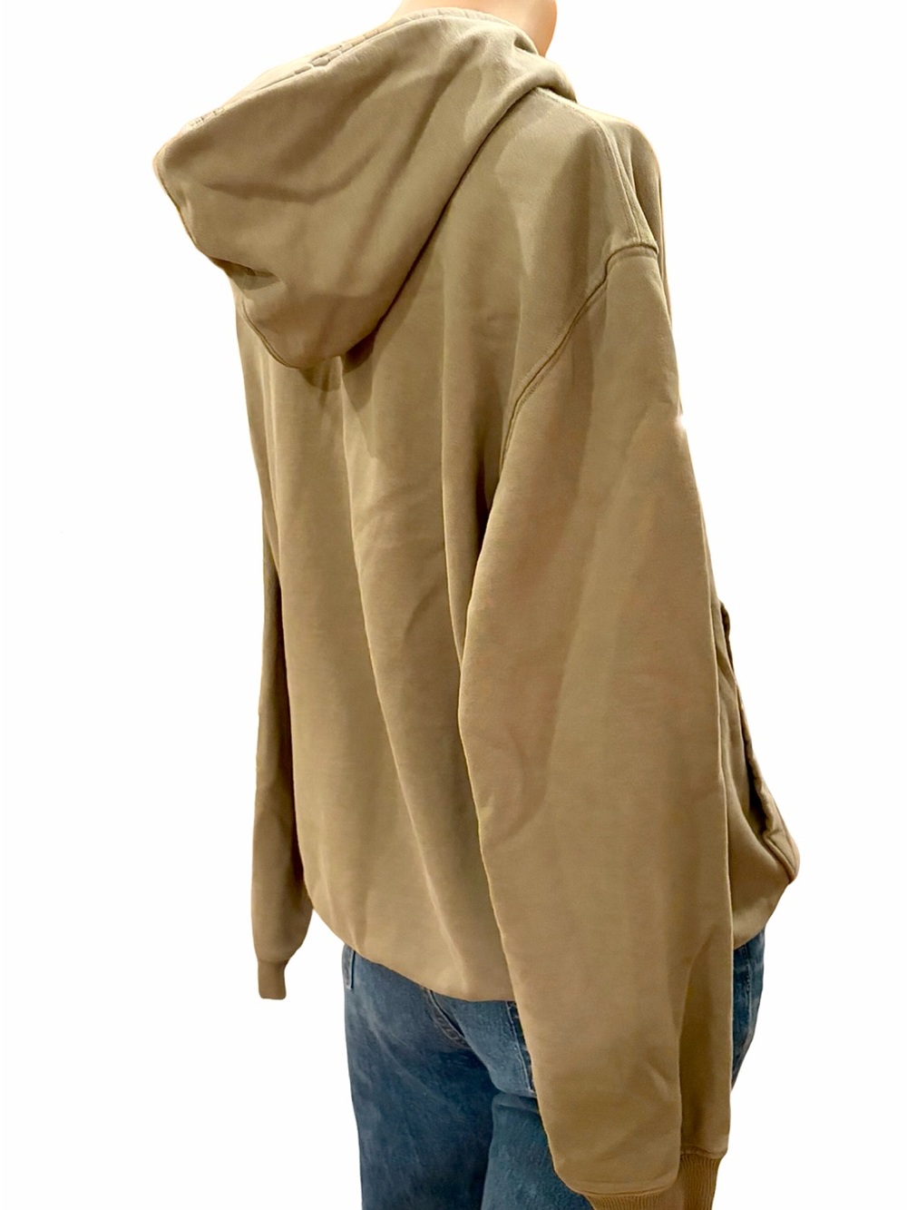 Lacoste Rare René Script Logo Hoodie L Sage Green Classic Fit 100% Cotton - Picture 6 of 13